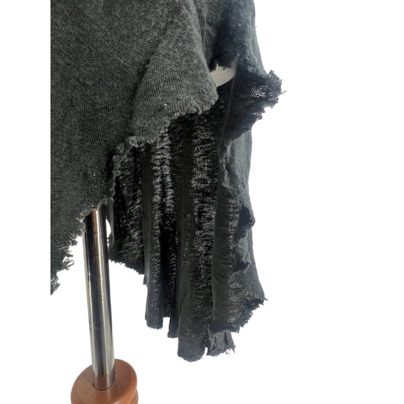 Free People Semi Sheer Asymmetric 3/4 Sleeve Slub Knit Layering Top - Picture 5 of 14